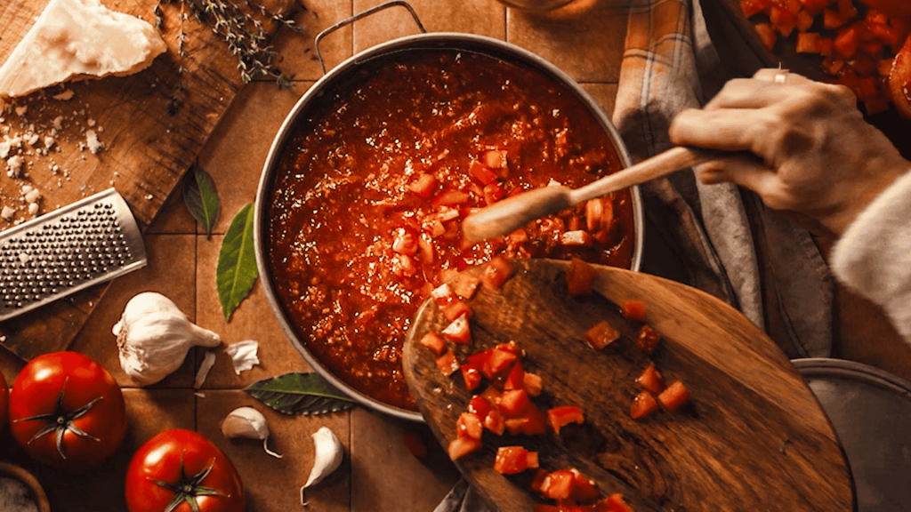 Quick Beef Bolognaise Spaghetti with Beef Tomatoes